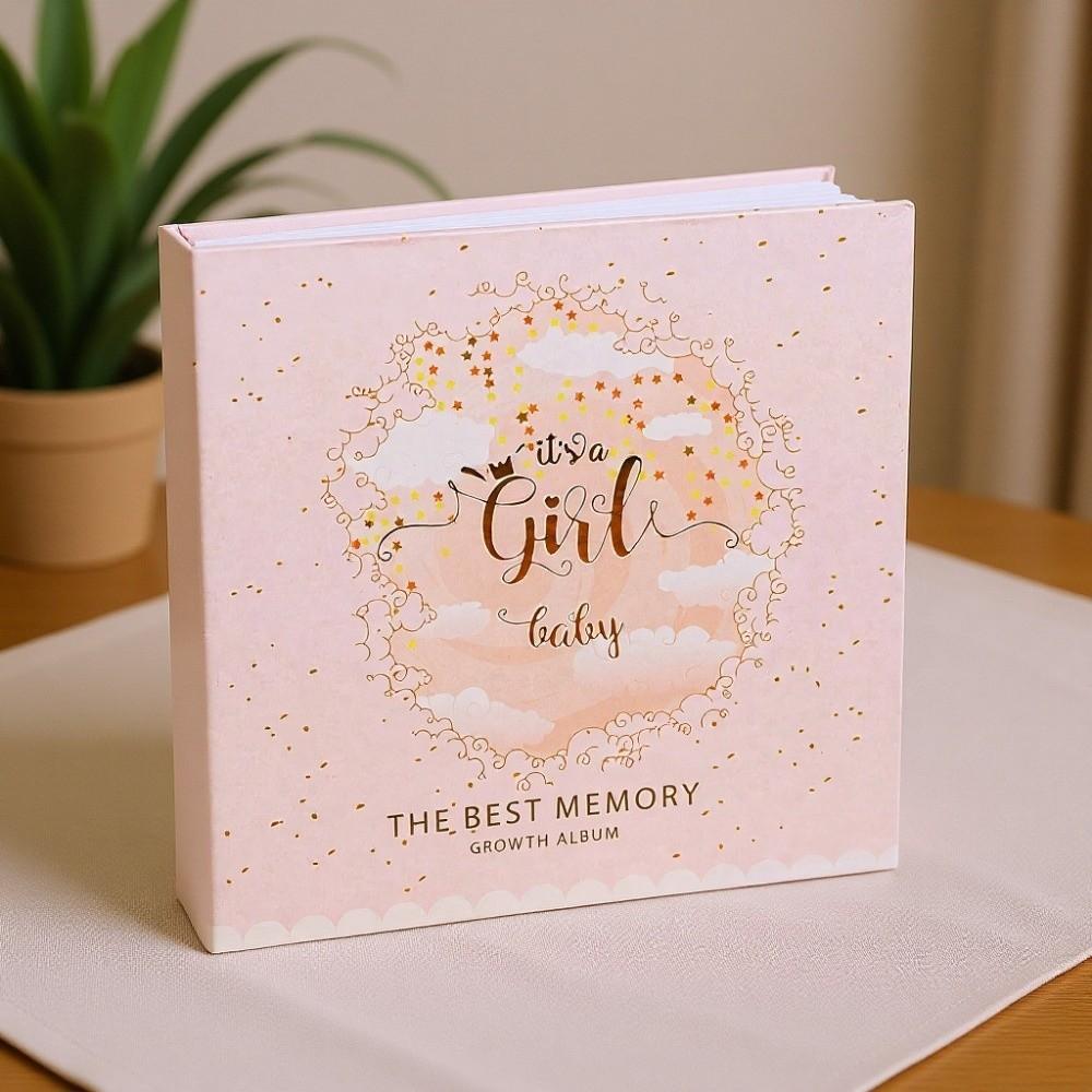 New 6 Inch 200 Pockets Photo Album Large Capacity Insert Pocket Scrapbook Album Laminated Photo Storage Family Memory