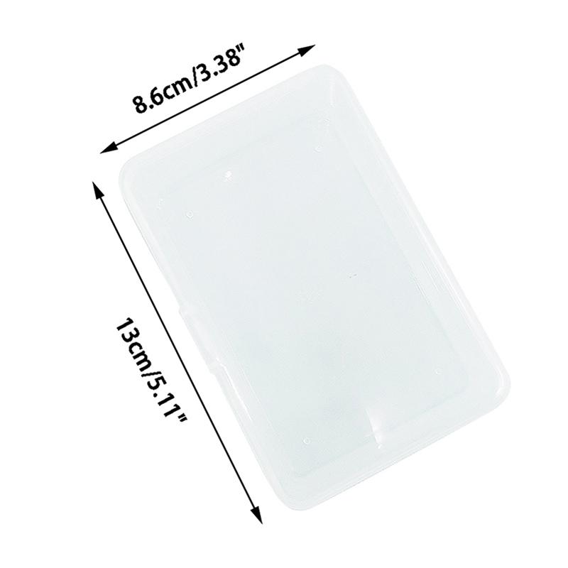 Ins Transparent Plastic Storage Box Pocards Small Card Storage Box Desk Organizer Box Classification Box Stationery