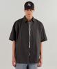 Relaxed Soft Poplin Short Sleeve Shirt [Gunmetal]