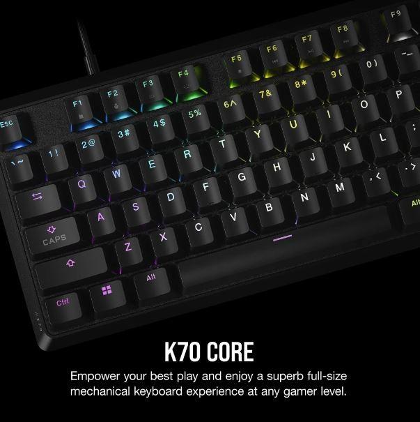 K70 Core RGB Optical-Mechanical Keyboard Black