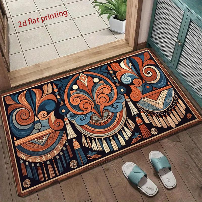 Exotic Pattern Floor Mat Living Room Decoration Home Sofa Non-Slip Carpet Study Bedroom Tatami Children'S Soft Floor Mat