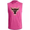 Mens Bulls Head Sleeveless Hoodie