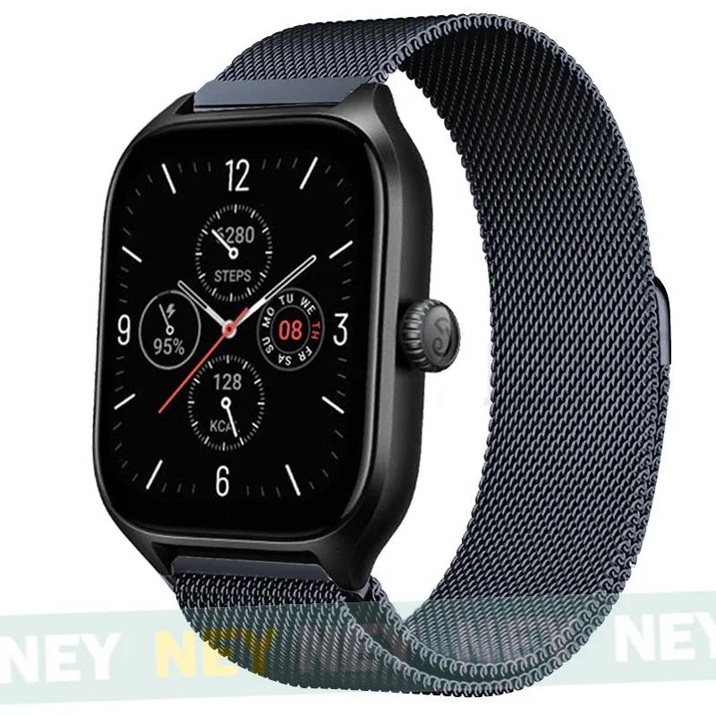 Milanese Loop For Amazfit GTS/GTR-4-3-2-2e-Mini-Pro/stratos 3 Metal Bracelet 20mm 22mm Watch Band for Amazfit bip-U-S-lite Strap