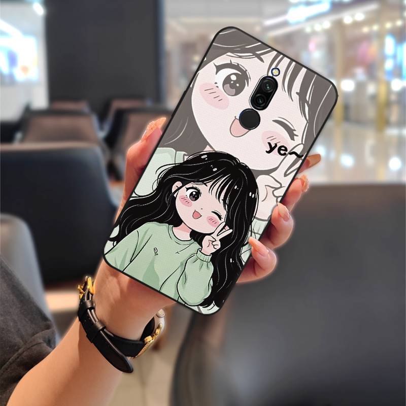 Couple Shockproof Phone Case For Xiaomi Redmi 8 Protective Anti-dust Phone Pouch Soft Case Full Wrap TPU Fashion Design