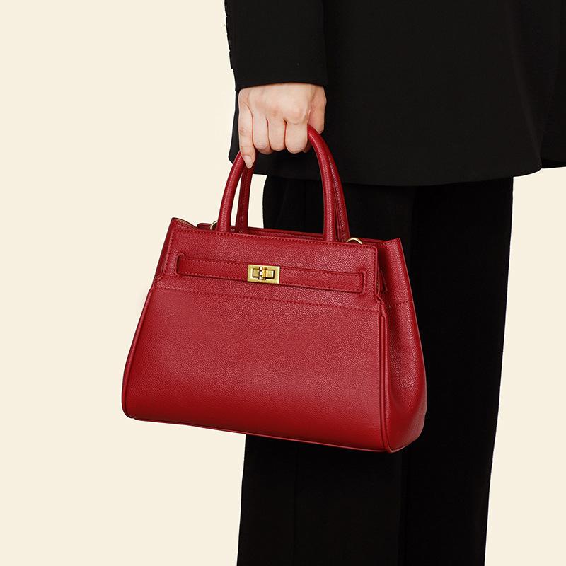 Red Bag, Middle-aged Mother's Wedding Bag, Grand Platinum Bag, Crossbody Handbag, Grandma's Bag