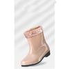 Women's Fashion Anti Slip Waterproof Cotton Midsole Rain Shoes Rubber Shoes