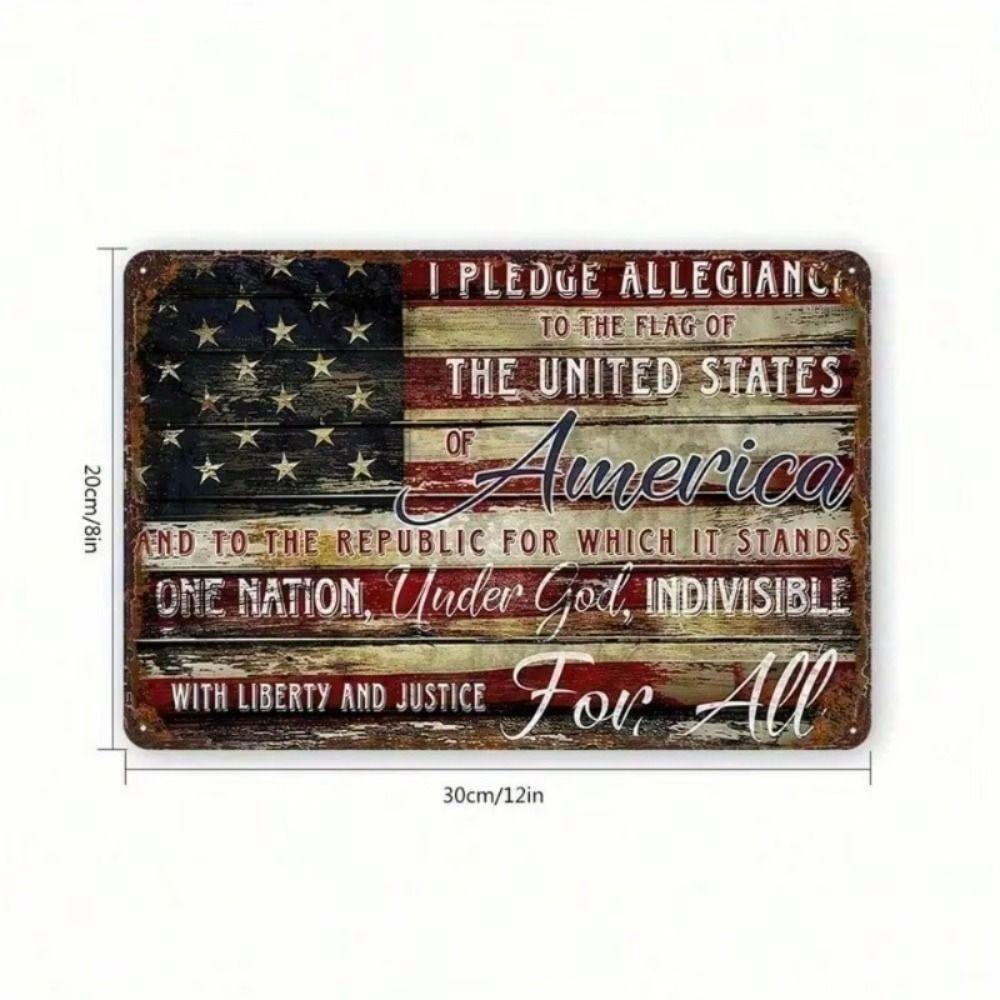Metal Wall Art Sign Hanging Decor 20x30cm