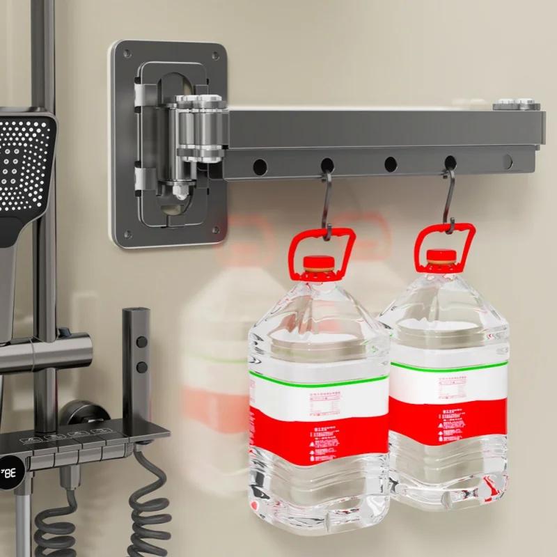 Set Tenda Doccia Pieghevole Premium - Divisorio Retrattile Invisibile Senza Foratura, Poliestere Impermeabile Separazione Secco-Bagnato