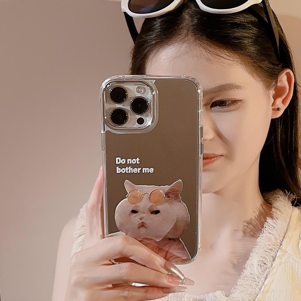 Niche Cute Face Masks for Cats and dogs16Applicable iPhone17promax Apple11Couple15Mirror Phone Case12
