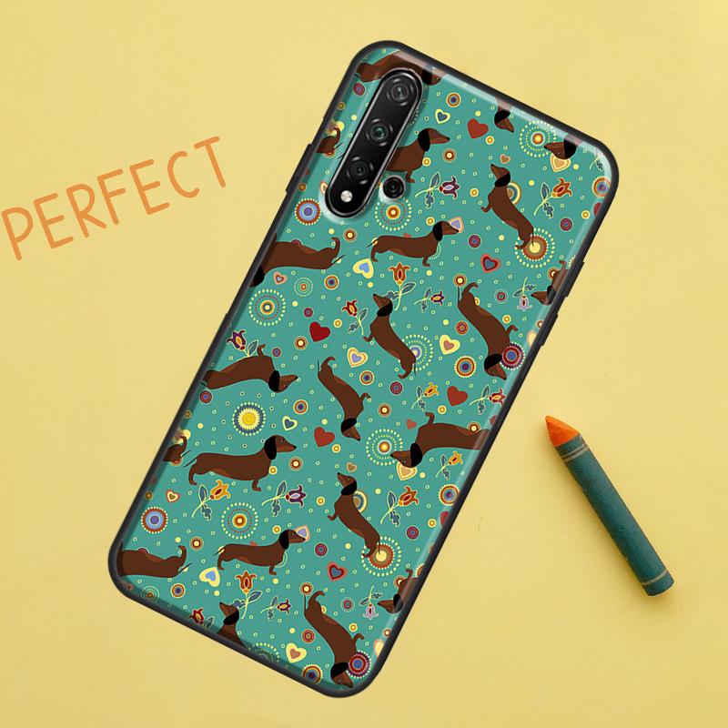 Dachshund Dog Case For Huawei P30 Pro P20 P40 Lite Nova 8i 7i 3i 11i 5T 9 10 SE Y60 Y61 Y70 Y90 P Smart Z