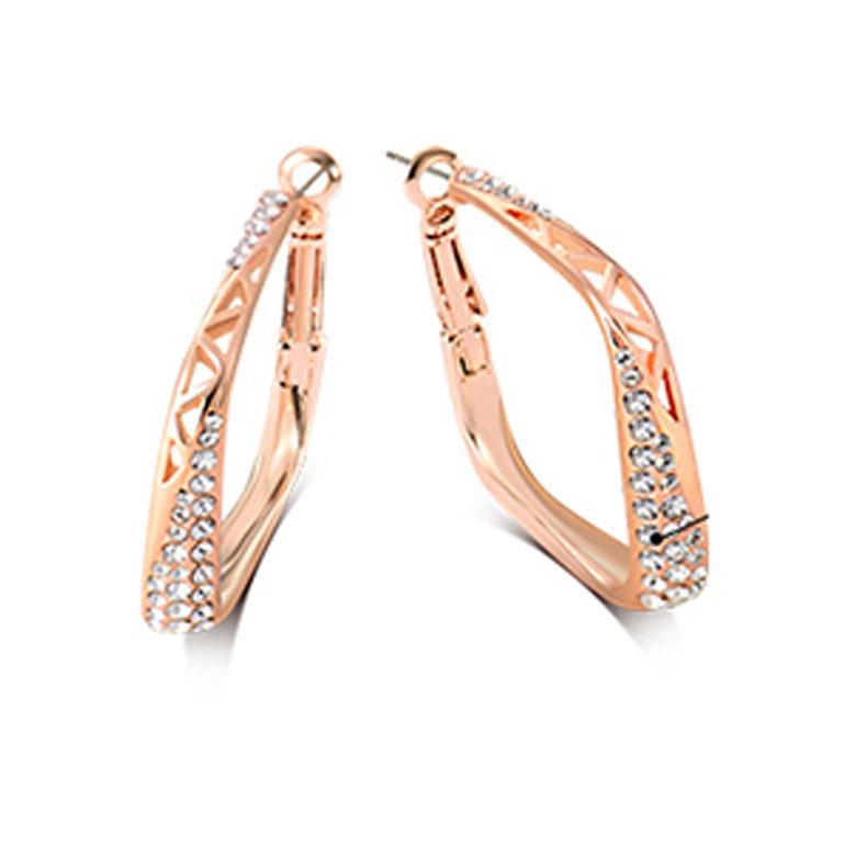 

Women s Advanced Design Square Earrings: Exaggerated Korean Influencer Style, New Trend 2021 розового золота