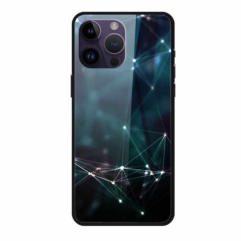 Glass Back Cover For iphone 16 Pro Max Phone Case Soft Bumper Hard Tempered Glass Case For iphone 15 Pro Max Case Funda Shell