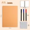 A4 Erasable Whiteboard Notebook: Portable A5 Writing & Memo Board for Learning and Drafting