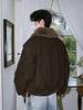 Unisex Retro Cotton Jacket with Fur Collar – Winter Casual Fashion Outerwear