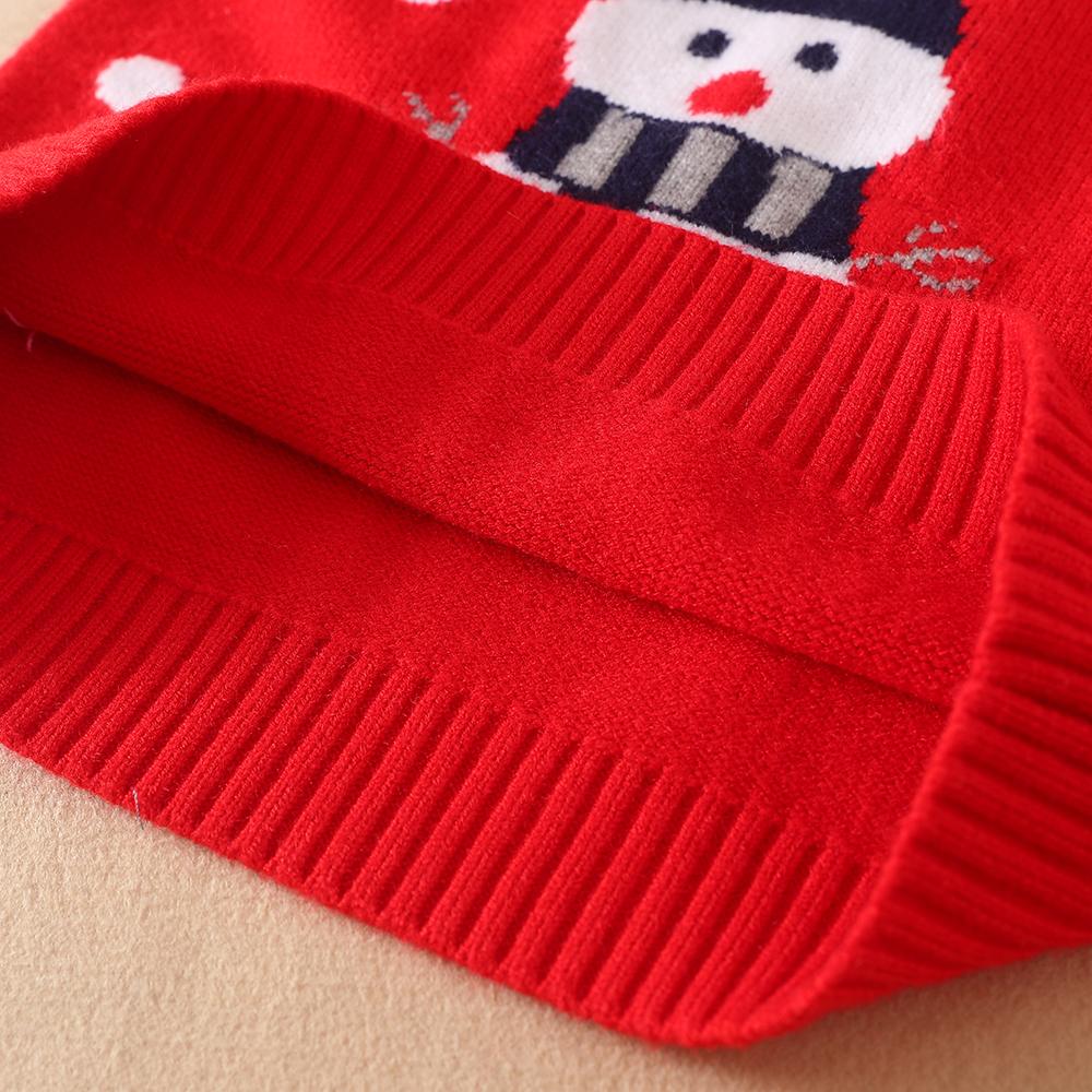 Baby Girls Sweater Knit Pullover Clothes Autumn Winter Soft Wool Clothing 2024 Christmas Sweatshirts Boys Snowman Outfit