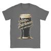 Men TShirt Hello Darkness My Old Friend Funny Drinking Quote Humorous  Cotton Tees Short Sleeve  T Shirts Summer Clothing