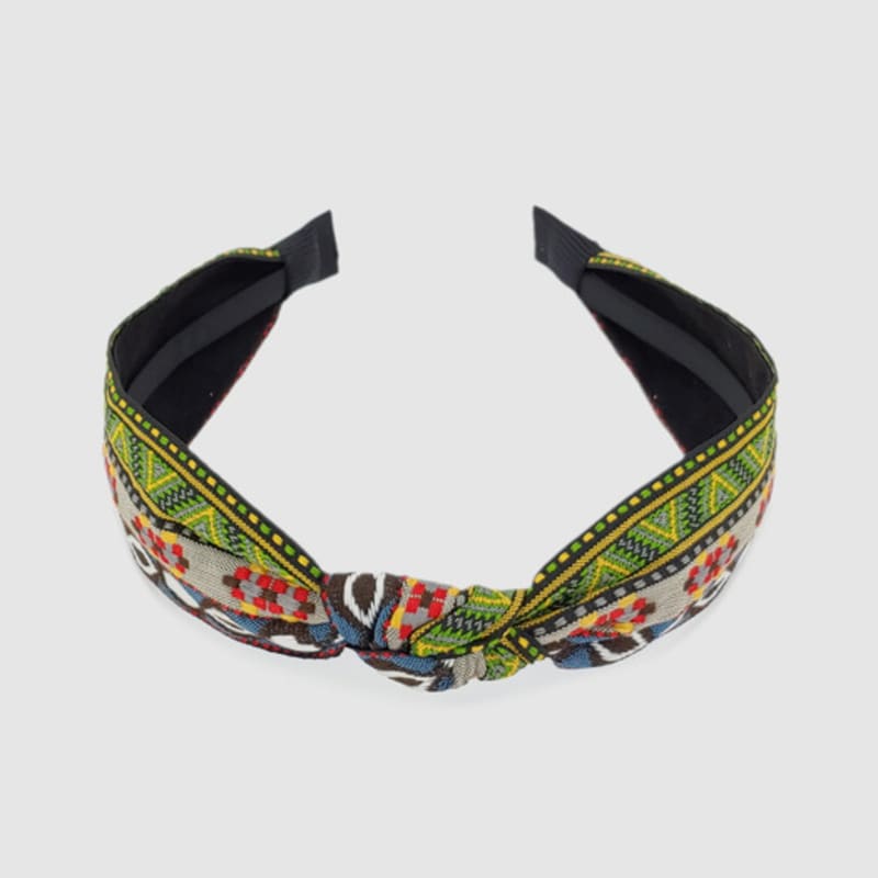 LALA Ethnic Hairband-KHAKI#