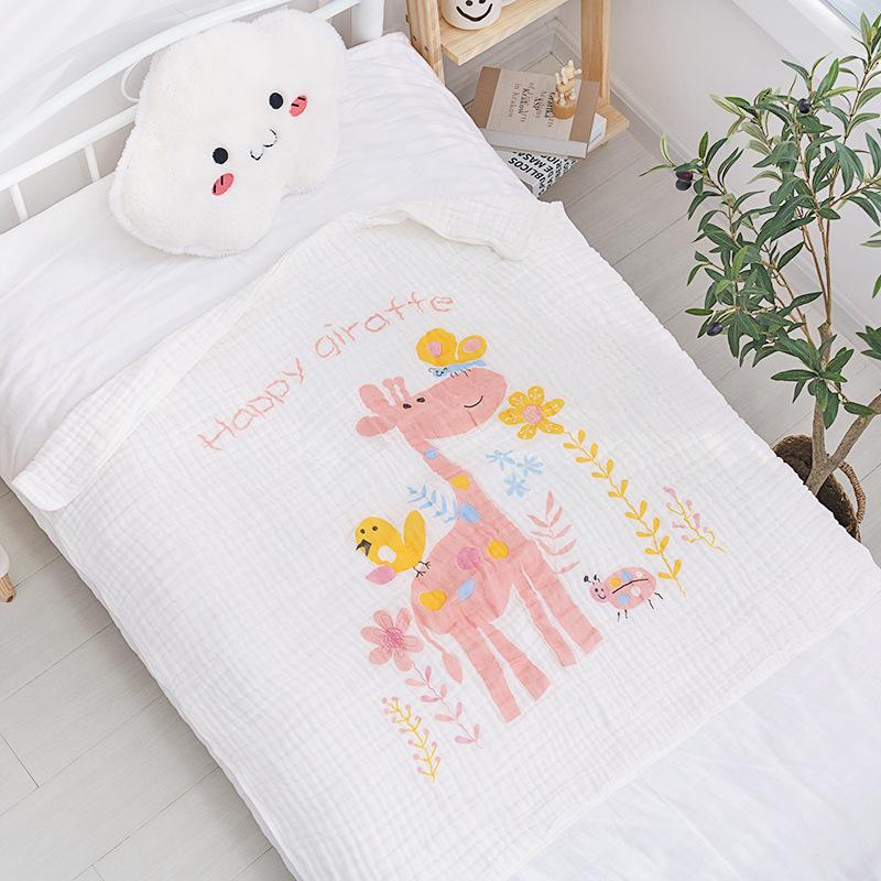 

Cotton Seersucker Gauze Nine-layer Thickened Bath Towel Children s Quilt Children s Gauze Blanket Class A Newborn Bath Towel 110x105cm