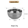 304 Stainless Steel Double-Layer Anti-Scald Bowl