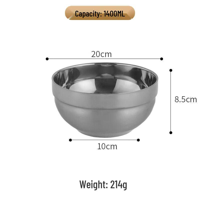 

304 Stainless Steel Double Wall Insulated Bowl
