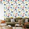 Wallpaper Planes, helicopters and balloons for living room and bedroom 50x1000