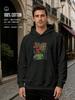 Unisex Autumn Easy Life Graffiti Skeleton Fire Street Art Graphic Hoodie Hooded Sweatshirt Printed Casual Top for Daily Wear Week