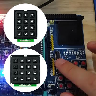 DIY Matrix Switch Keyboard Professional 12key/16key Keypad Array Module 3*4/4*4 Matrix Keypad for Arduino/Raspberry Pi