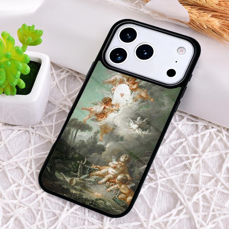 Renaissance angels Cute Lovely Shockproof Phone Case for iPhone 17 Air 16e 15 11 12 14 13 Pro Max Cover Coque