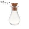 5Pcs Cork Stopper Small Empty Glass Bottle Tiny Glass Jars With Cork Decorative Wish Glass Jars Wedding Holiday Mini Containers