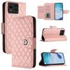 6-Color PU Leather Diamond Check-Patterned Wrist Strap Wallet Phone Case for Asus Zenfone 11 Ultra,12 Ultra,Asus ROG Phone 8,8 Pro,ROG Phone 9 Pro