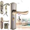 European Style Bedroom Interior Door Lock Easy Install Universal Door Handle Lock Set Vintage with 3pcs Keys Interior Door Knobs