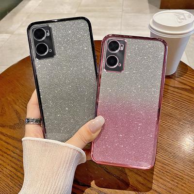 Pro OPPO A96 Pouzdro OPPO A76 Pouzdro na telefon Lesklé třpytivé pokovení Silikonový objektiv fotoaparátu Měkký zadní kryt