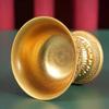 Silver Engraving Buddhism Holy Water Cup, Handicraft Alloy, Auspicious Tibetan Bowl Collection , Indoor Decorative 1Pcs,9.5 Cm
