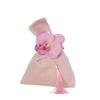 Tassel Velvet Knot Tope Handle Large Capacity Flower Wrist Bag Small Tote Bag Festive Sugar Bag Wedding