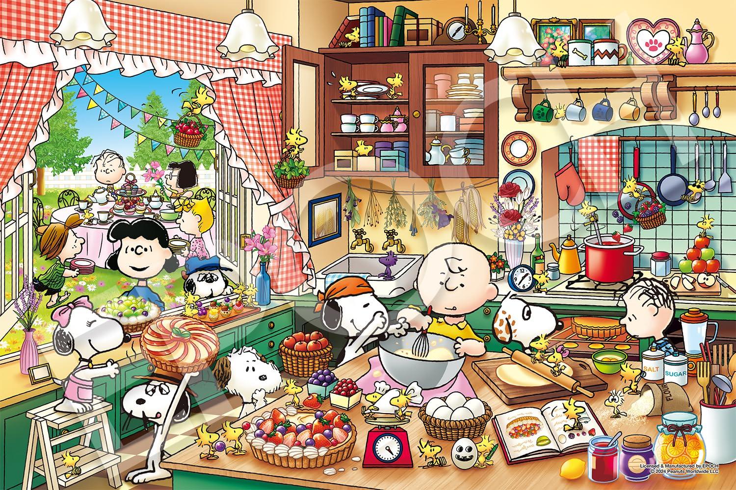 Пазл Epoch с героями PEANUTS и Country Kitchen x 75 включает а и оценку 1000-piece Snoopy s (50 см), 12-616s, клей, шпатель, билет.