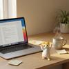 Standing Cat Plush Toy Soft Stuffed Animal Figure Lifelike Kitty Ornament for Desk Home Office Decoration Gift for Kids Adults