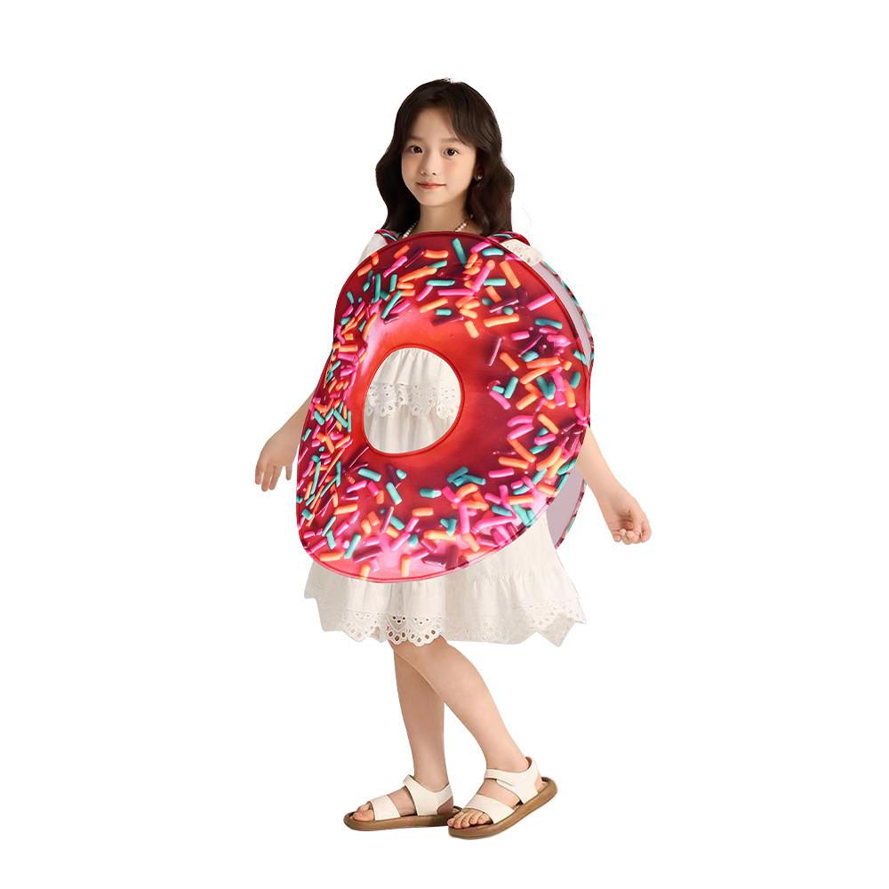 Costume Kids Donut Halloween Cosplay Outfit Polyester Material Role Play Parties