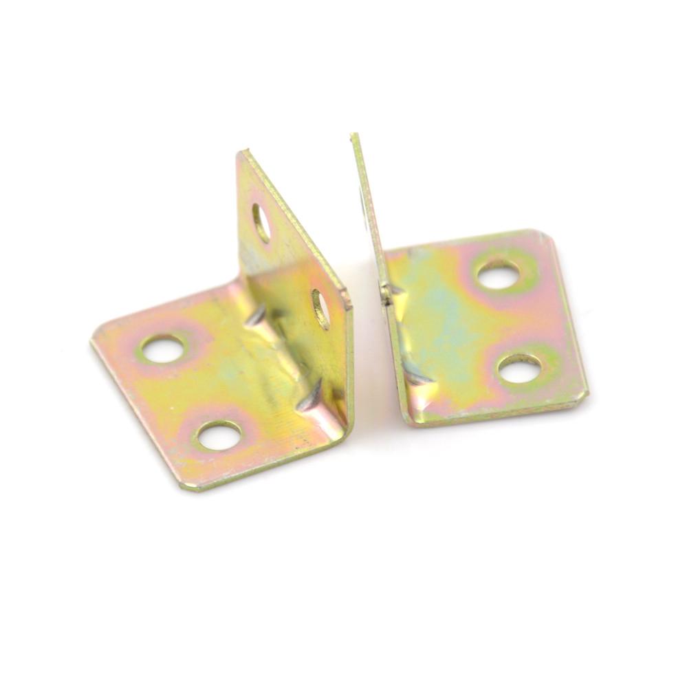 10 Pcs 25x25x16mm 90 Degree Metal Right Angle Bracket Shelf Support New