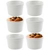 Baking Ramekin, Ovenproof, Porcelain, White, 250 Ml, Set Of 6.