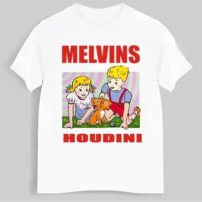 Melvins Houdini Sludge Metal Stoner Rock Retro TShirt Funny Graphic T Shirts Men Clothing Shirts for Women Ropa Hombre Camisetas
