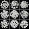 Breastpin Brilhante Anti-ferrugem Mulheres Flor Coração Strass Broche Pin para Casamento
