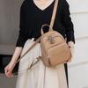 Einfacher Damen-Rucksack aus echtem Leder, Damenmode, kleiner Damen-Rucksack, Senior-Sinn, Allround-Schultertasche aus Rindsleder