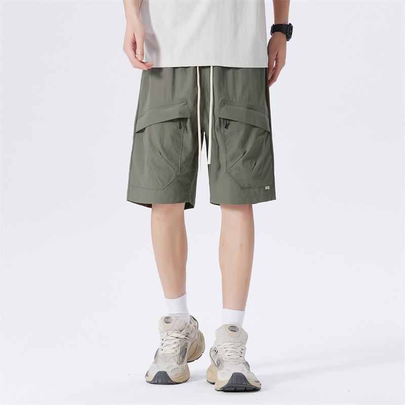 

Мужские модные шорты-карго из ледяного шелка 2025 - Легкие летние спортивные капри Extra Large (XL)