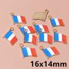20pcs Enamel Football National Flags of Various Countries Charms Pendant DIY Jewelry Making Accessories for Necklace Earrings