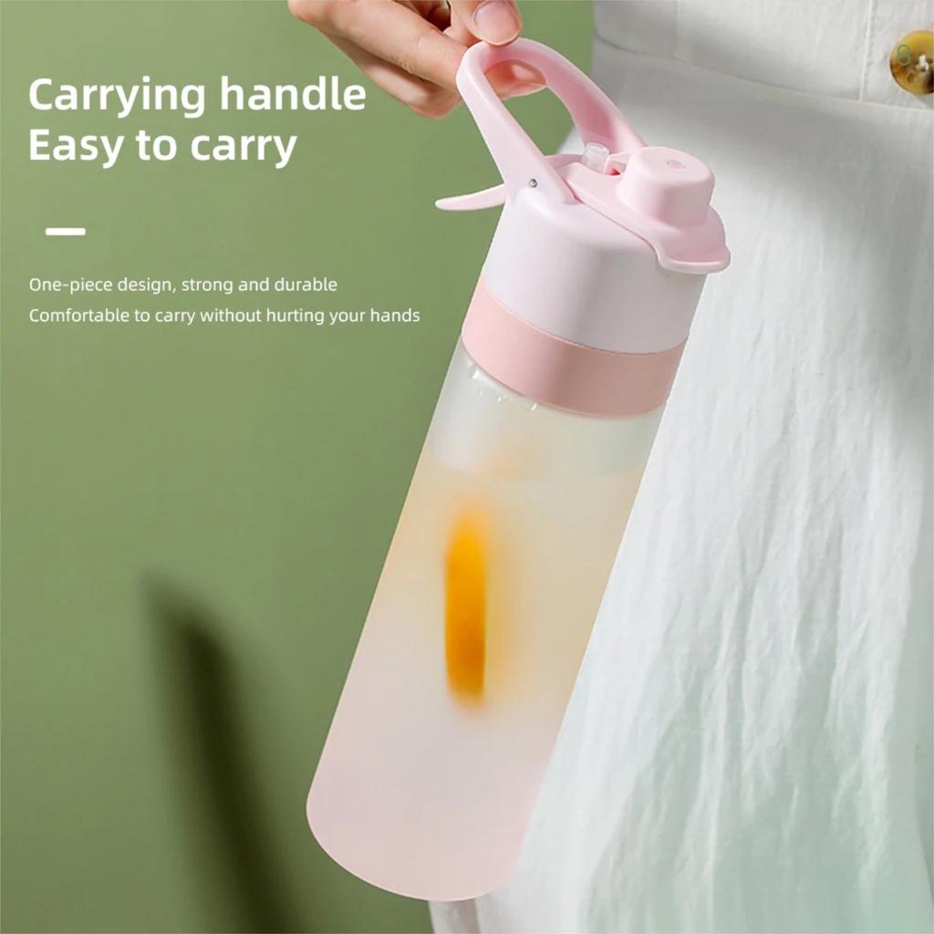 700ml Gradient Sport Water Bottle Travel Outdoor Fitness Water Cup Large Capacity Spray Bottle Drinkware