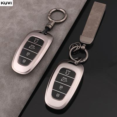 TPU Auto Schlüssel Halter Fall Abdeckung Für Hyundai Tucson Solaris Sonata Hybrid NEXO NX4 Santafe Dn8 4 Tasten 2020 2021 2022 zubehör
