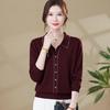 Women's Elegant Knitted Cardigan for Mature Ladies