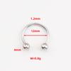 Stainless SteelHorseshoe Hoop Rings Ear Cartilage Nose Septum Eyebrow Tragus Lip Daith Helix Piercing Jewelry Unisex 18g