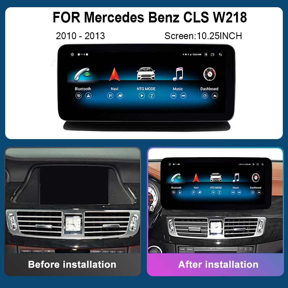 10.25 Inch for Mercedes Benz CLS W218 2010 - 2013 NTG 4.5 5.0 System Android Car Radio Multimedia Player GPS HD Touch Screen