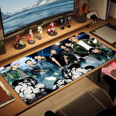 Korean Kpop Exo Color Mouse Pad Large Gaming Table Cushion Non-slip Laptop Tablet Big Mousepad XXL Mat Mini PC Playmat With Lock Edge